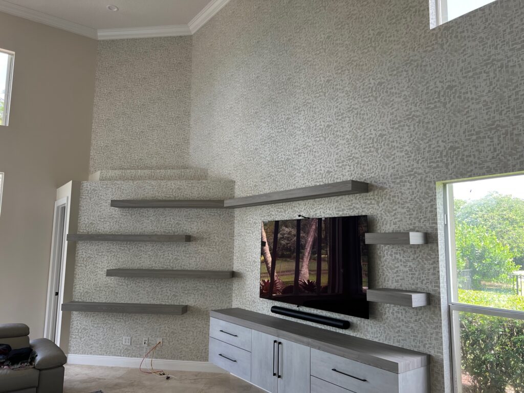 Wall covering installation