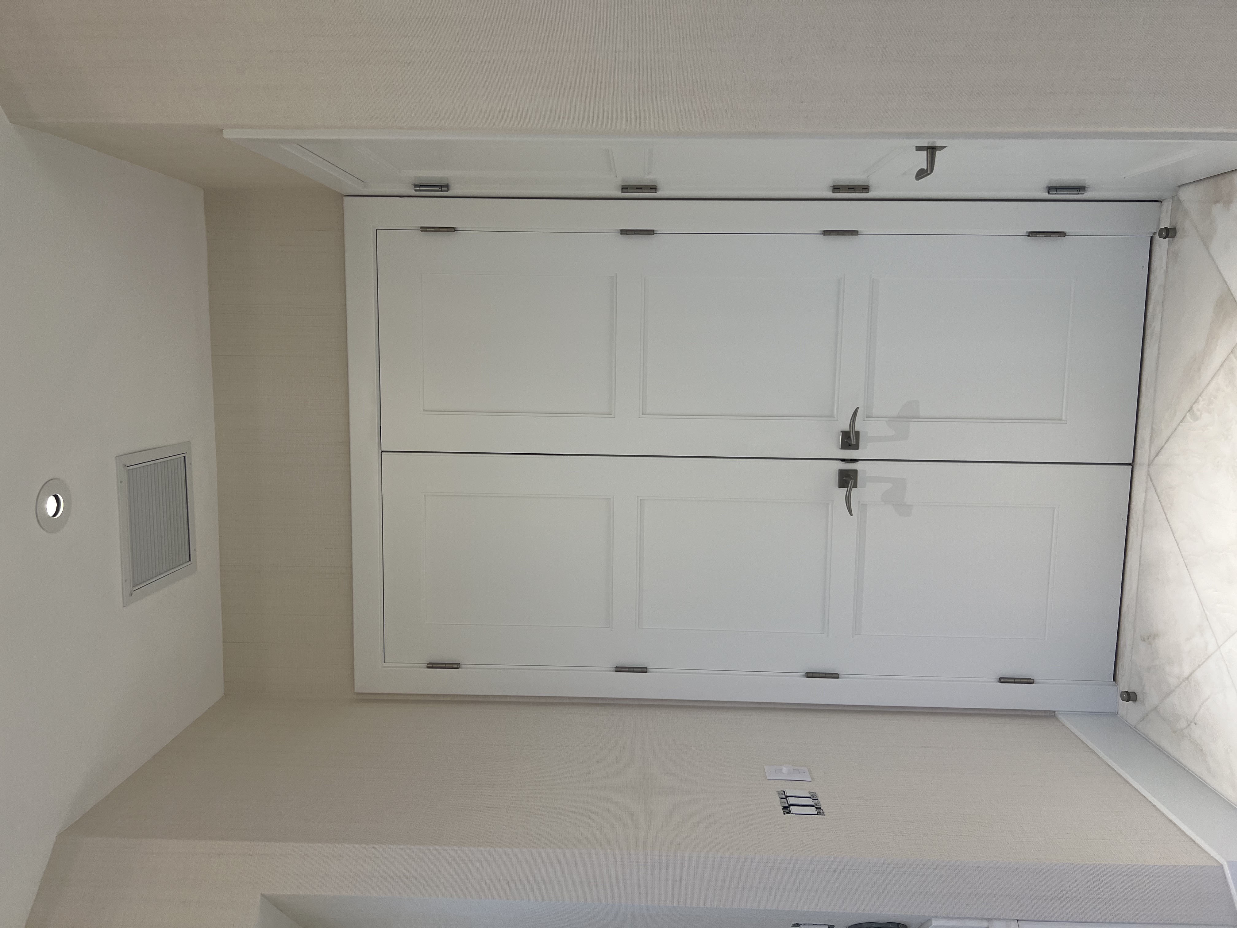 Bedroom wallpaper installation - Davie family home