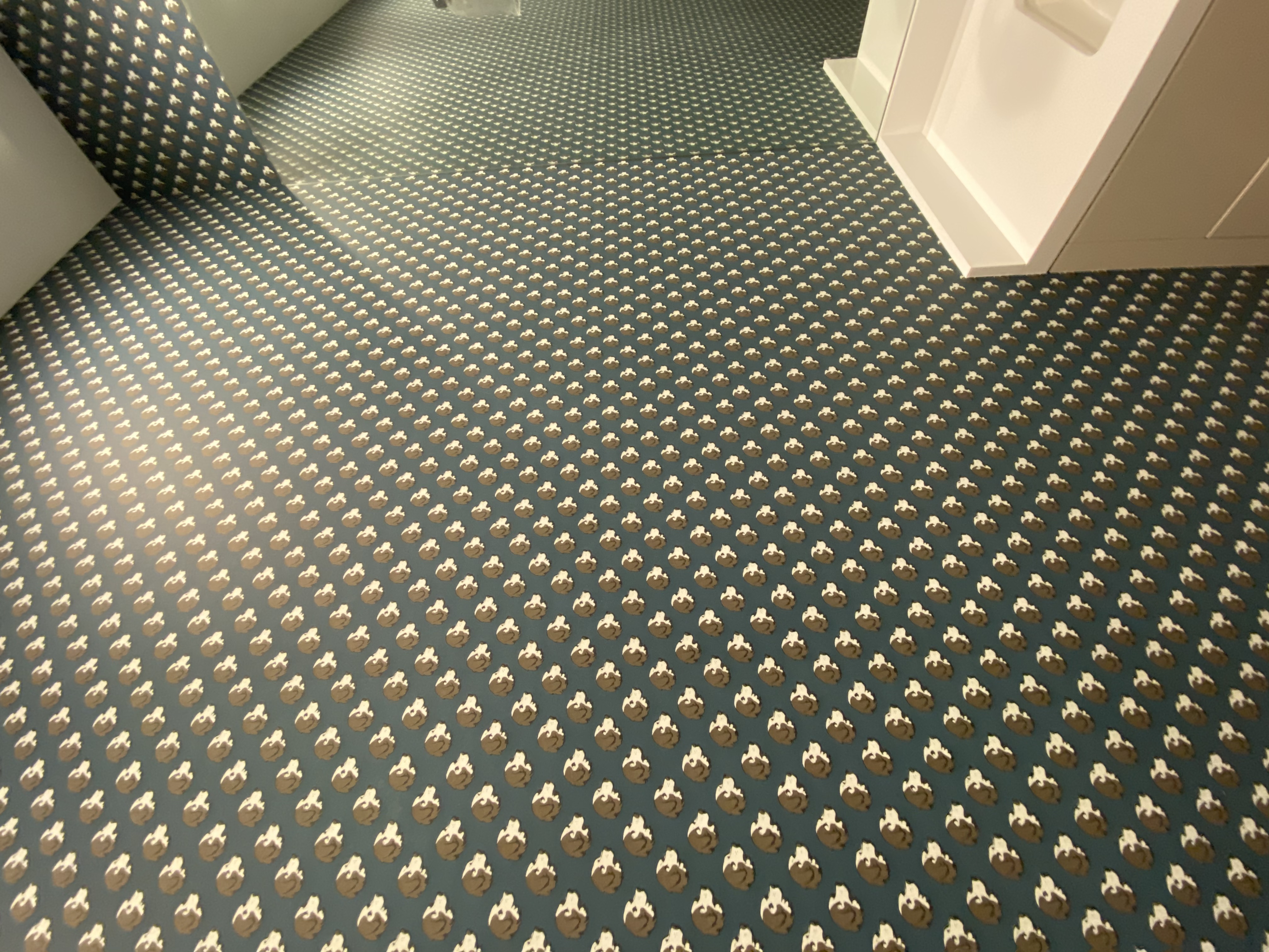 Guest bedroom wallpaper installation - Las Olas, Fort Lauderdale