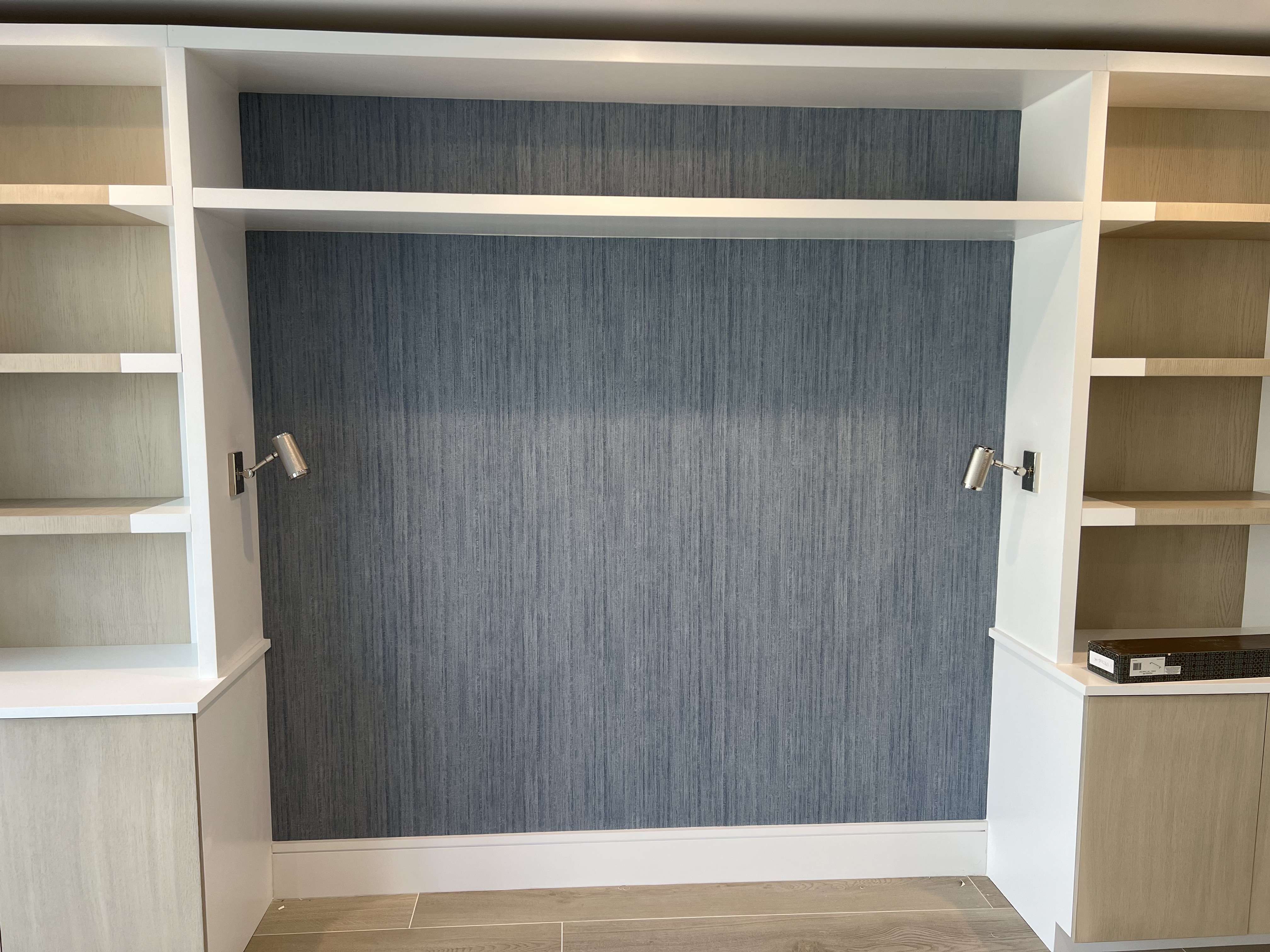 Master bedroom wallpaper installation - Davie