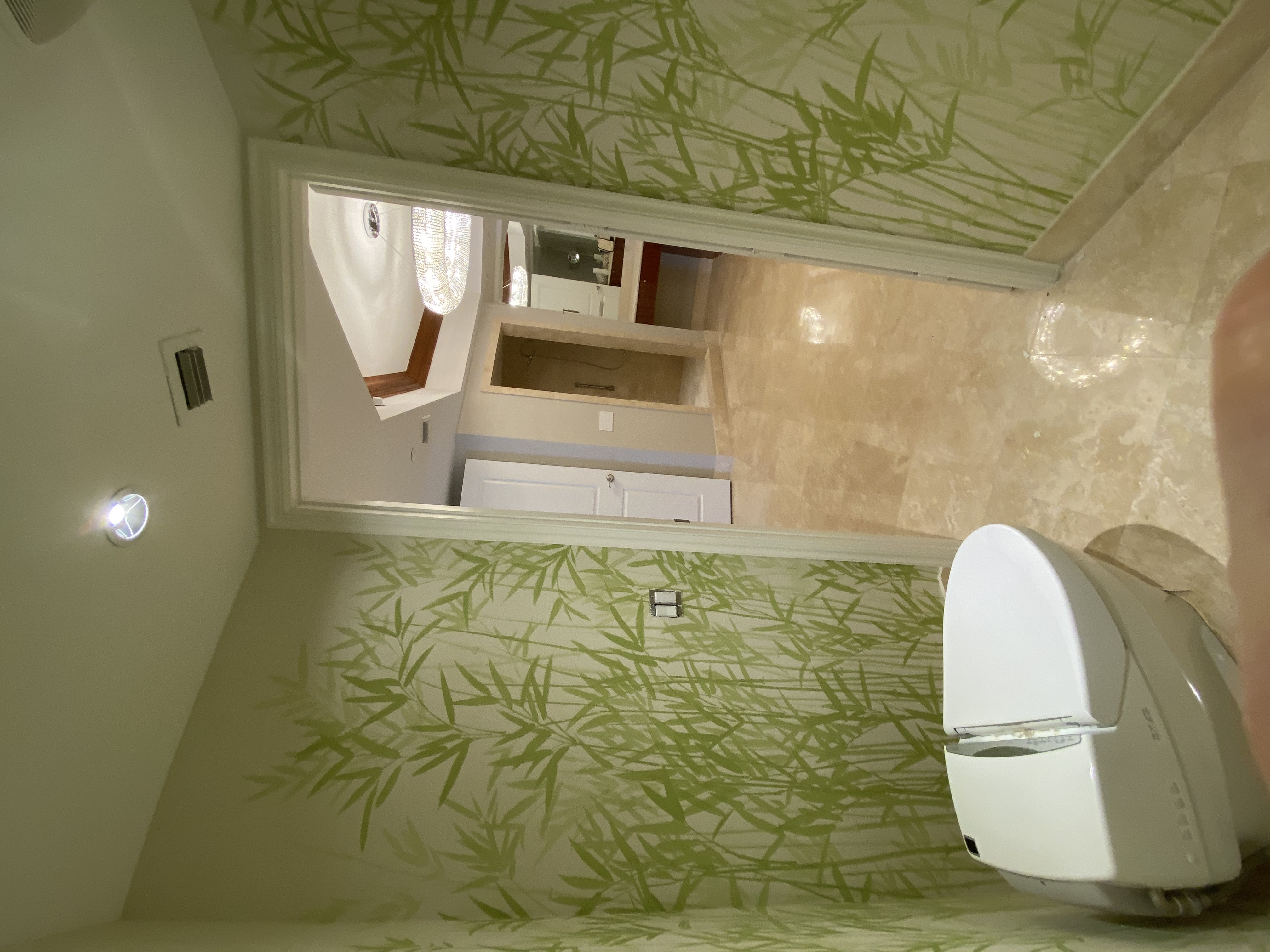 Home theater wallpaper installation - Las Olas Fort Lauderdale