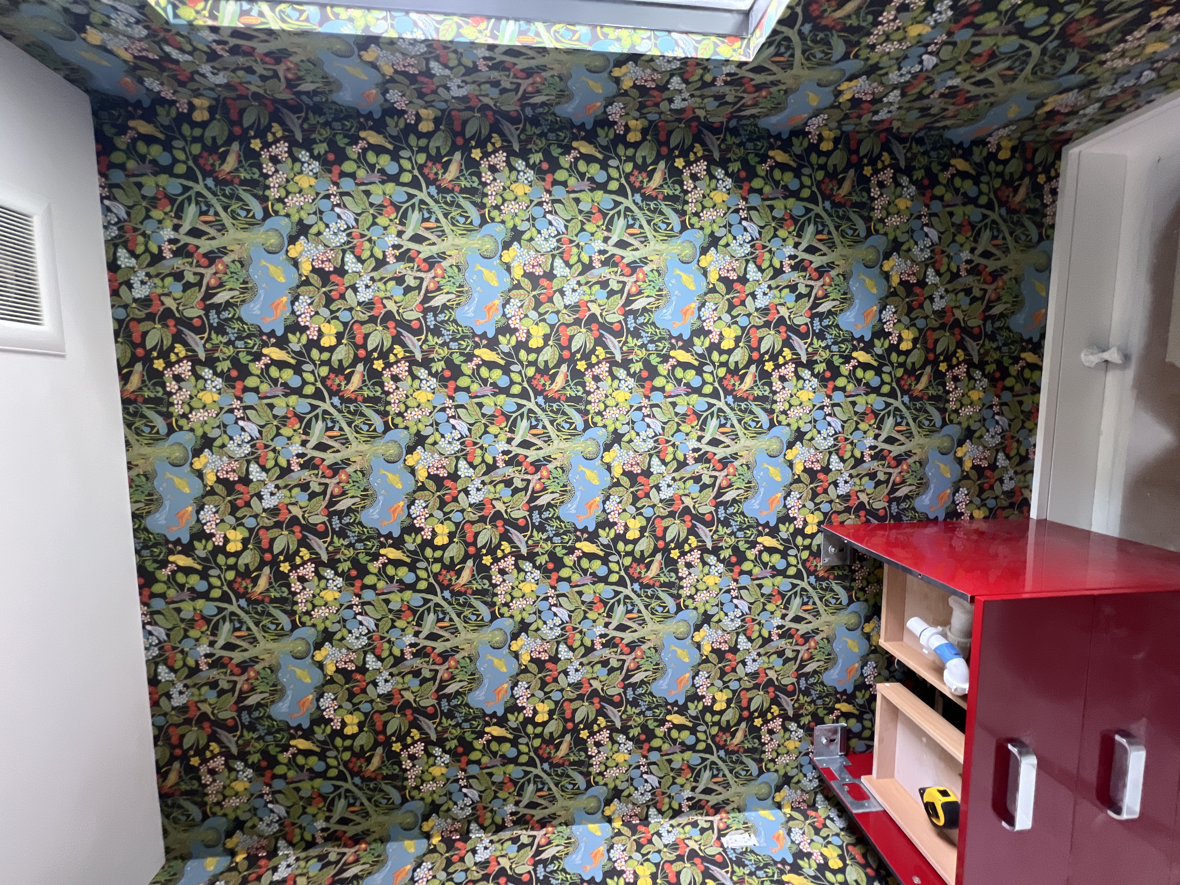 Guest room wallpaper installation - Boca Raton